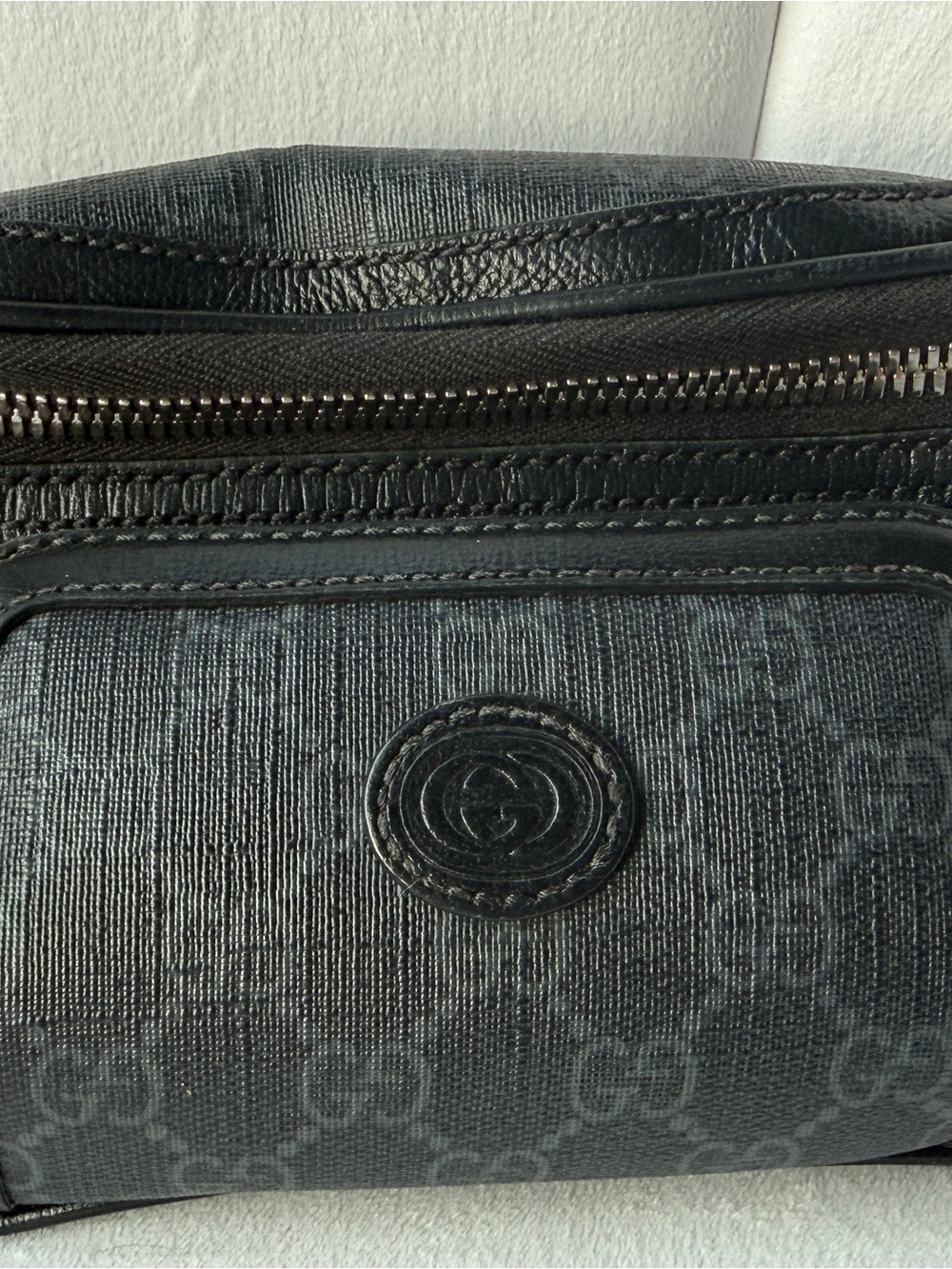 Gucci Black GG Monogram women’s Belt Bag